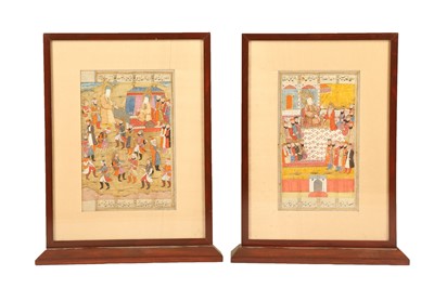 Lot 167 - TWO LOOSE FOLIOS FROM A HISTORY OF THE PROPHET