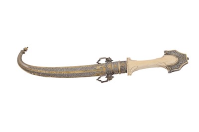 Lot 398 - λ AN IVORY-HILTED MOROCCAN DAGGER (KOUMMYA)