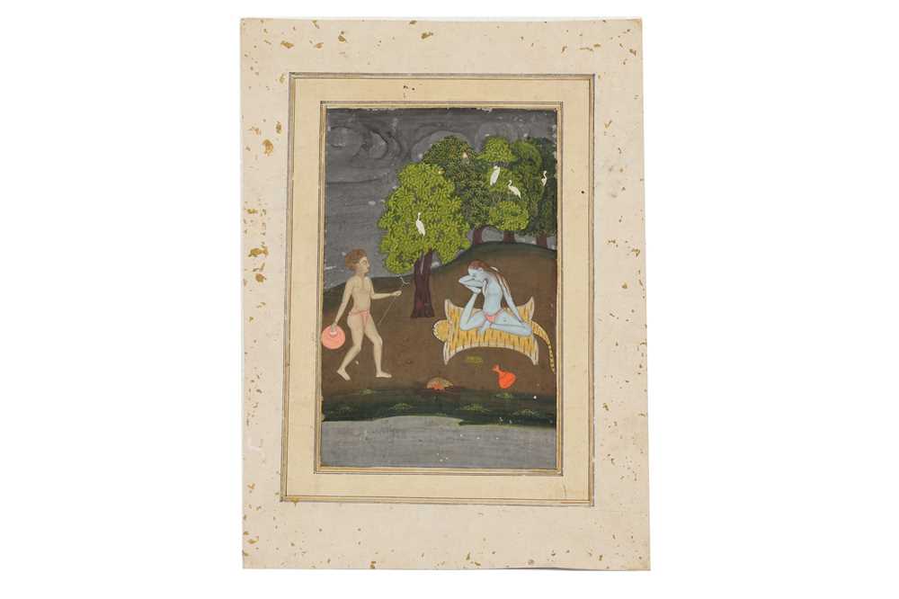 Lot 314 - A YOGINI AND A MALE DISCIPLE IN THE WILDERNESS