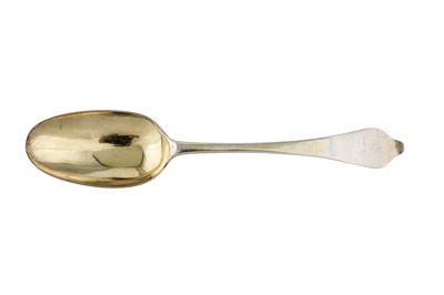 Lot 263 - A Queen Anne Britannia standard silver gilt tablespoon, London 1706 by Isaac Davenport (reg. April 1697)