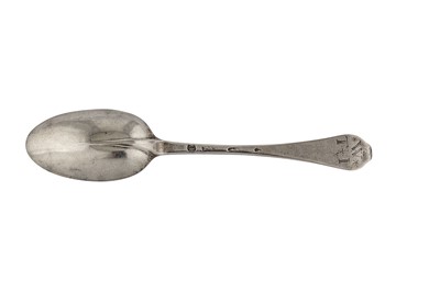 Lot 264 - A Queen Anne Britannia standard silver tablespoon, London 1708 by Andrew Archer (reg. 27th Oct 1703)