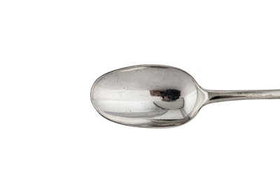 Lot 265 - A Queen Anne Britannia standard silver tablespoon, London 1702 by Thomas Allan (reg. April 1697)