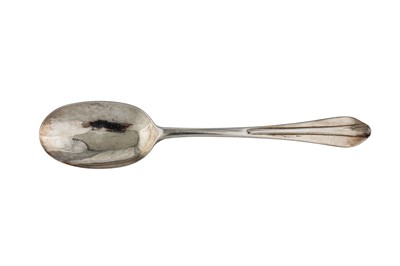 Lot 267 - A George I Britannia standard silver tablespoon, London 1714 by William Scarlett (reg. April 1697)