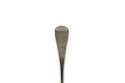 Lot 232 - A George I Scottish silver tablespoon, Edinburgh 1719 by Alexander Kincaid (reg. 1692)