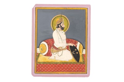 Lot 337 - A Seated Portrait of Maharana Bhim Singh of Mewar (1768 - 1828)