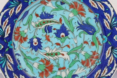 Lot 189 - A THEODORE DECK IZNIK-STYLE POTTERY DISH