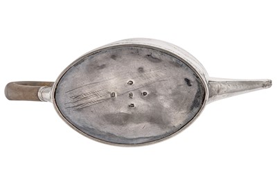 Lot 313 - A George III sterling silver teapot on stand, the teapot London 1792 by Frances Purton (reg. 4th March 1783)
