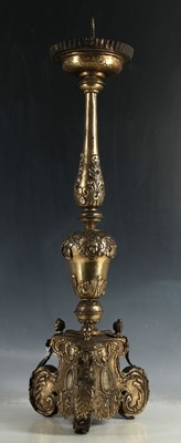 Lot 522 - A large 19th Century continental white metal...