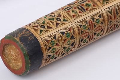 Lot 160 - A CYLINDRICAL PEN CASE