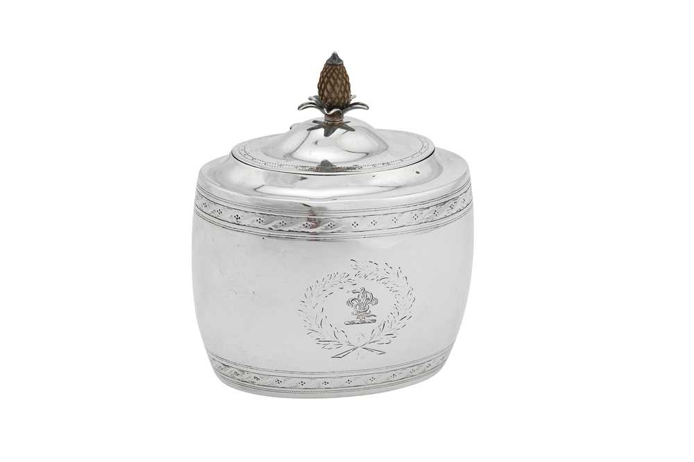 Lot 316 - A Victorian sterling silver tea caddy, London 1898 by George Fox