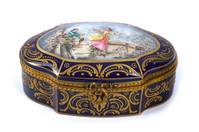Lot 305 - A mid to late 19th century Sevres style gilt mounted centrepiece
