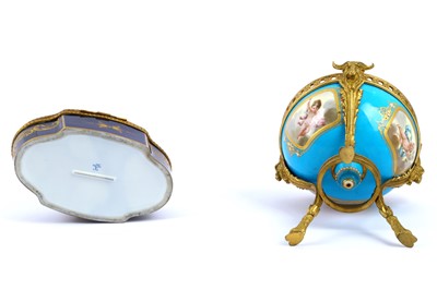 Lot 305 - A mid to late 19th century Sevres style gilt mounted centrepiece
