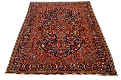 Lot 44 - A VERY FINE KASHAN RUG, CENTRAL PERSIA