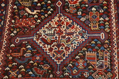 Lot 72 - AN  ANTIQUE HAMSEH RUG, SOUTH-WEST PERSIA