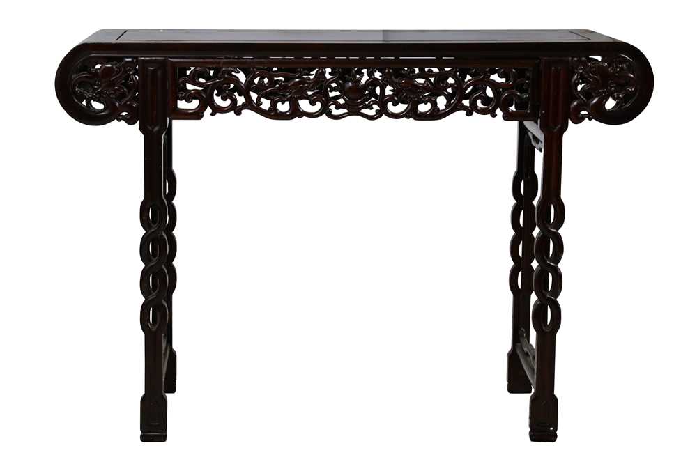 Lot 171 - A CHINESE 'DRAGON' ALTAR TABLE.