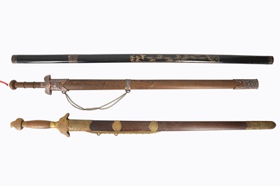 Lot 862 - SIX CHINESE SWORDS.