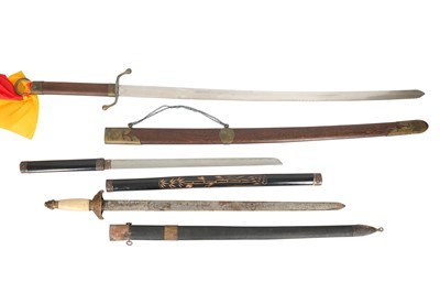 Lot 862 - SIX CHINESE SWORDS.