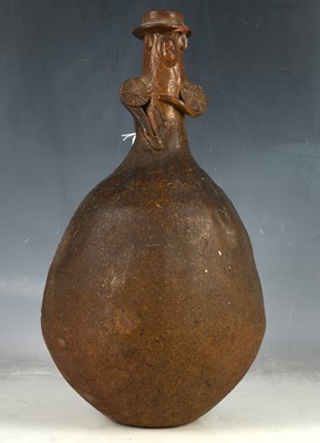 Lot 516 - An interesting antique terracotta bellarmine...