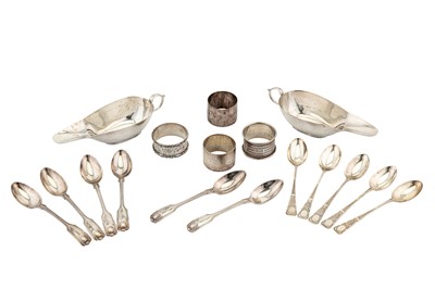 Lot 182 - A mixed group of sterling silver