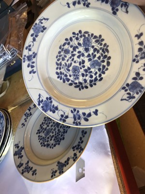 Lot 598 - TEN CHINESE PORCELAIN DISHES.