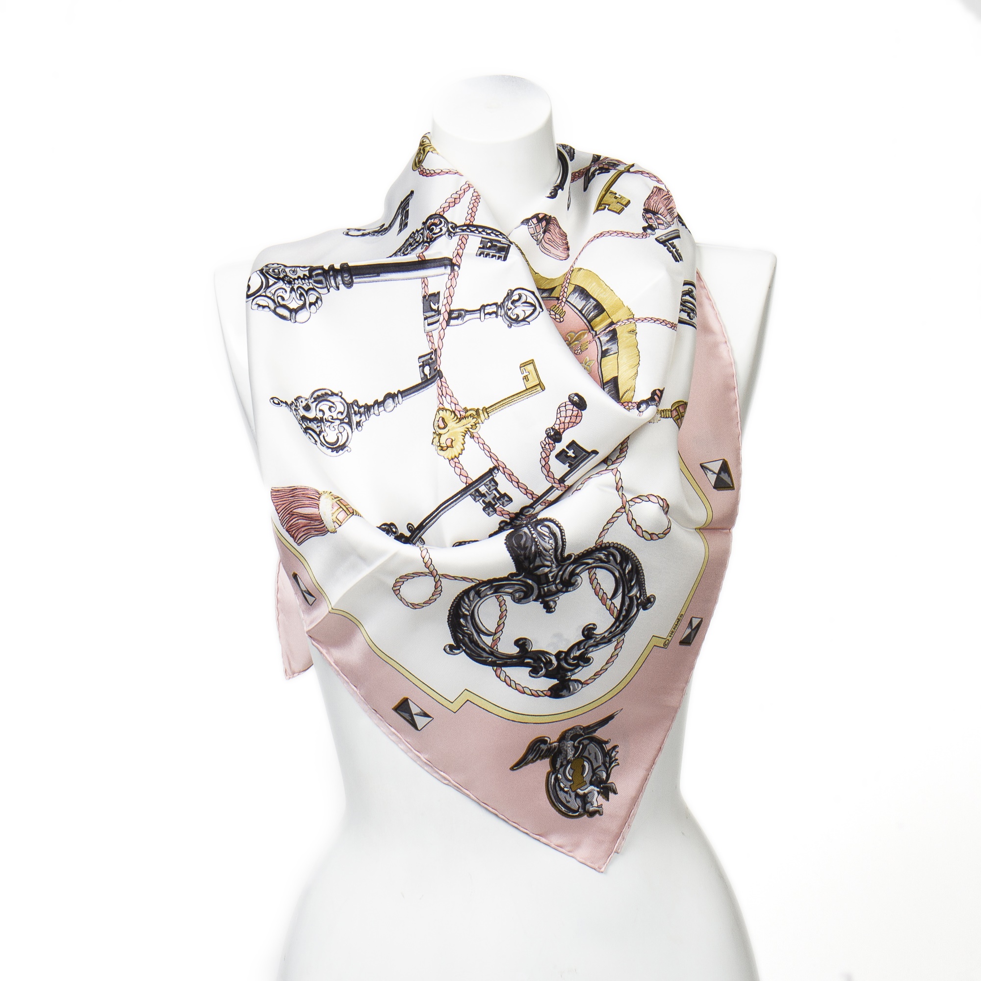 Silk Les Cles 90 Scarf