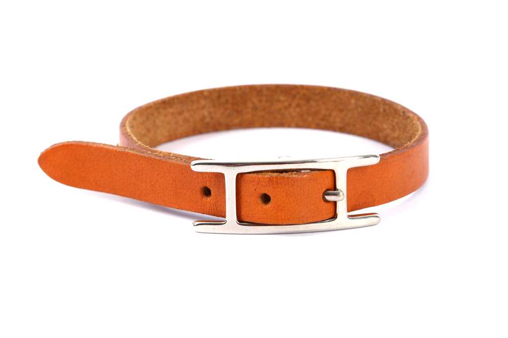 Lot 173 - Hermes Tan Hapi Bracelet