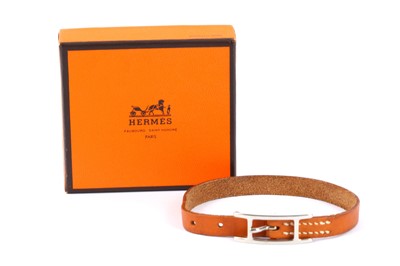 Lot 173 - Hermes Tan Hapi Bracelet