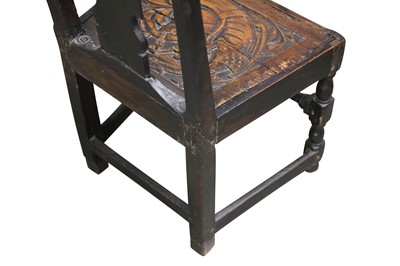 Lot 444 - A George I provincial oak side chair, probably Welsh circa 1720