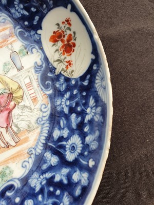 Lot 832 - TWO CHINESE DISHES AND A PAIR OF SOUTHEAST ASIAN DISHES.