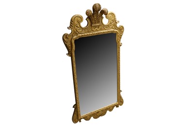 Lot 406 - A gilt framed Prince of Wales feathers mirror