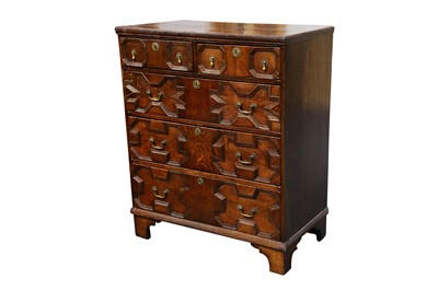 Lot 442 - A Jacobean style Victorian oak chest