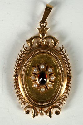 Lot 88 - A 19th Century high carat gold locket pendant...