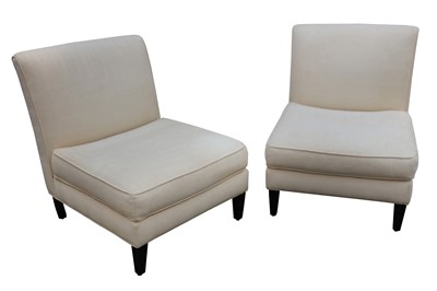 Lot 181 - A pair of contemporary lounge or occasional chairs