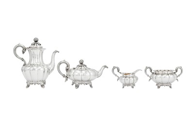 Lot 362 - A matched Victorian sterling silver tea and coffee service, the majority London 1879 by Samuel Smith (Goldsmiths Alliance)