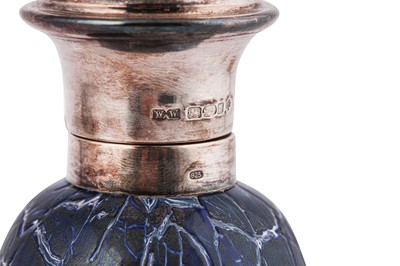 Lot 111 - An Elizabeth II sterling silver mounted glass scent bottle, London 2000 by Whitehall Co