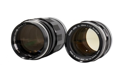 Lot 471 - A Pair of Fast Canon FL Lens