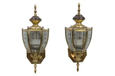 Lot 414 - A pair of early 20th century lights