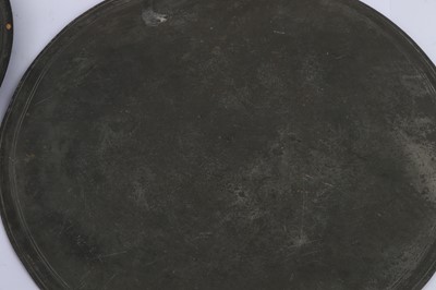 Lot 381 - Three late 17th/18th century Pewter chargers