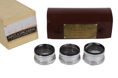 Lot 601 - A British Military Issue Rolleiflex Rolleinar Close up Lens Set