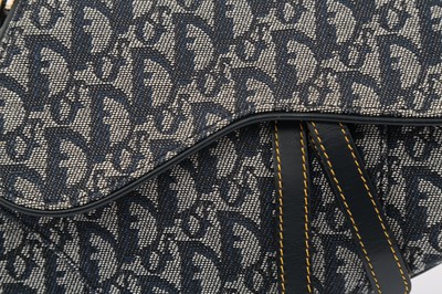 Lot 85 - Christian Dior Blue Monogram Saddle Bag