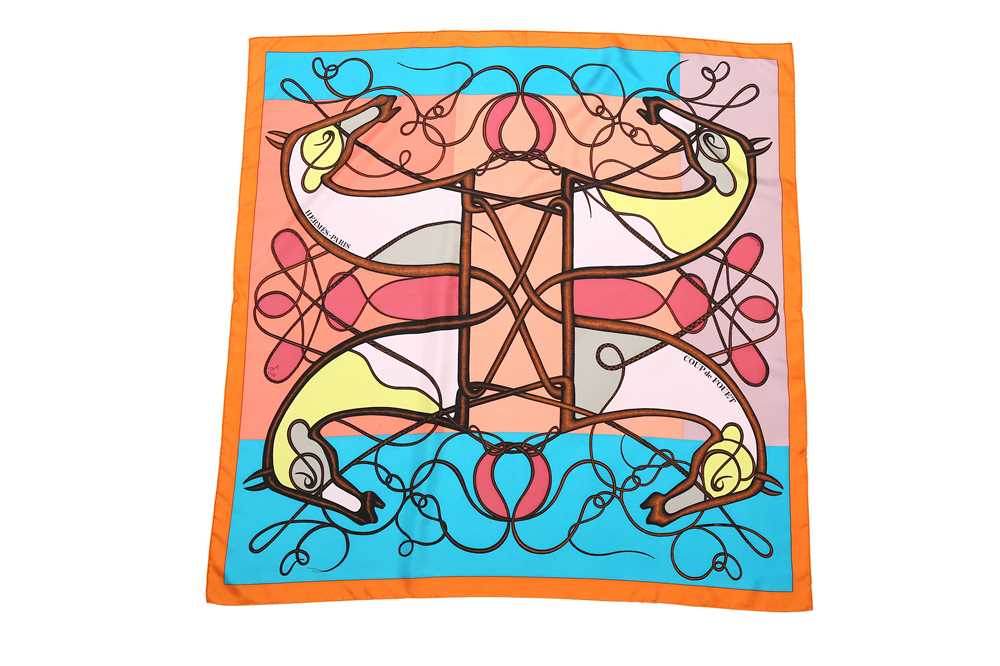 Lot 155 - Hermes 'Coup de Fouet' Silk Scarf