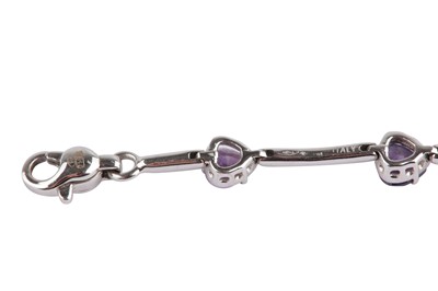 Lot 112 - A gem-set line bracelet