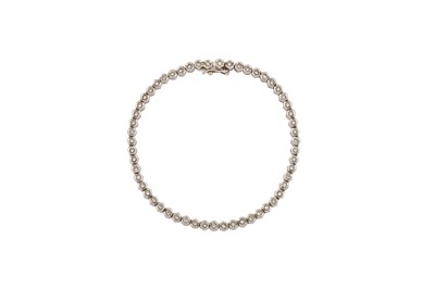 Lot 196 - A diamond line bracelet
