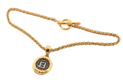 Lot 438 - Fendi Janus Roman FF Coin Pendant Necklace