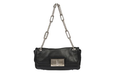 Lot 500 - Chanel Black Reissue Flap Bag