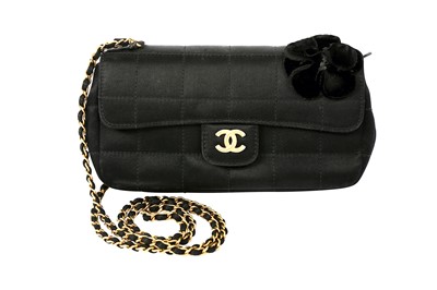 Lot 381 - Chanel Black Mini Chocolate Bar Evening Bag