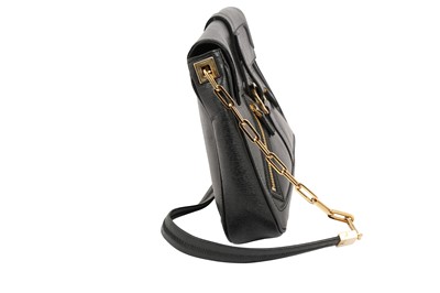 Lot 446 - Gucci Black Zip Front Shoulder Bag