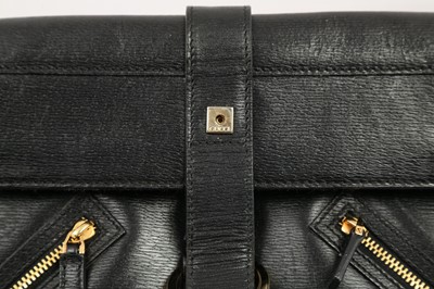 Lot 446 - Gucci Black Zip Front Shoulder Bag