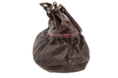Lot 191 - Fendi Brown Zucca Embossed Chef Bag