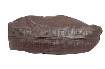 Lot 191 - Fendi Brown Zucca Embossed Chef Bag